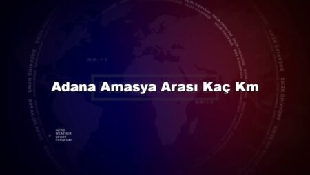 Adana Amasya Arası Kaç Km