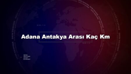Adana Antakya Arası Kaç Km